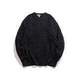 Unisex Sweater Winter Checkered Solid Color Sweater