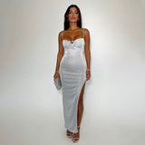 Women Dresses Sexy Suspenders Backless Dress Formal Dress