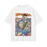 2024Men Dragon Ball Z T Shirt Anime Japanese Printed T-shirt