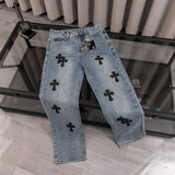 CHH Chrome Hearts Jeans Unisex Casual Loose Jeans
