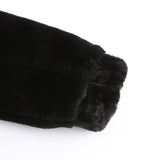 Women Trench Coat Autumn and Winter Plush Coat Hooded Long Sleeve Warm Short Top