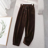 Women Sweatpants Fall/Winter Ankle Banded Pants Loose Casual Pants