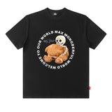 Men T Shirt Hiphop Couple Short Sleeve T-shirt Hip Hop Oversize Half Sleeve Tee