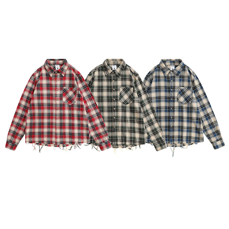 Unisex Vintage Shirt Men's Loose