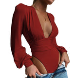 Women Jumpsuit Sexy Long Sleeve Jumpsuit