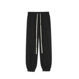 Men Sweatpants Simple Style Solid Color Casual Sweatpants Loose Casual Straight Pants Sports Jogger Pants