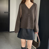 Women Knitted Two-Piece Set Autumn Two-Piece Solid Color Short Vest Top Suit Z809