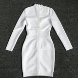 Women's Evening Dress Bandage Dress Button Hip Skirt