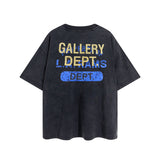 Gallery Dept T Shirts Vintage Wash Letter Printing