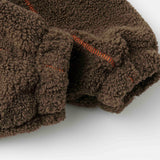 Unisex Winter Cotton Line Embroidered Stand Collar Cotton Coat Vintage Polar Fleece Loose Cotton Coat