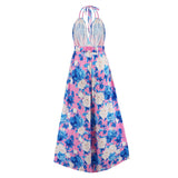 Women Date Dress Sexy V-neck Strap Slit Dress