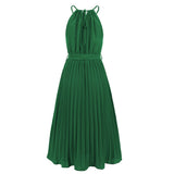 Women Date Dress Sexy Slim-Fit Pleated Dress Summer Dress