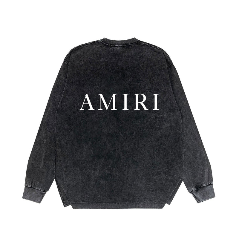 Amiri Long-Sleeve Shirt Vintage Distressed Long Sleeve T-shirt