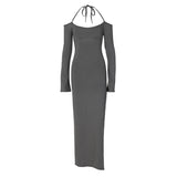 Women Dresses Autumn Sexy Backless Tube Top Dress