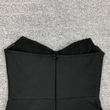 Women Evening Dress Sexy Long Evening Dress Slim Fit Bandage One-Piece Dress