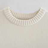 Women Sweater Knitwear Autumn and Winter Striped Loose Long Sleeve round Neck Pullover Sweater Sweater