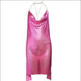 Harlem Nights Outfits Metal Sequins Dress Sexy Dress