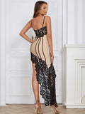 Women's Evening Dress Sexy Lace Sling Long Dress
