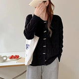 Women Knitted Cardigan Vintage Sweater Coat for Women Autumn and Winter Loose Knitted Cardigan