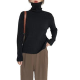 Women Knitted Pullover Turtleneck Sweater Women's Winter Sweater Top