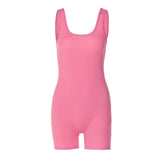 Women Jumpsuit Spring U-Collar Slim Fit Backless Jumpsuit (Hawthaw0412)