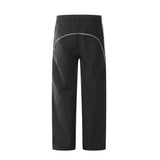 Men Sweatpants Sports Casual Pants Men's Striped Stitching Loose Straight Elastic Trousers