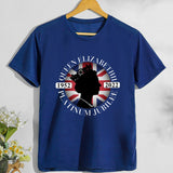 Inspired by Queen's Platinum Jubilee 2022 Elizabeth 70 Years T-shirt Summer Male and Female Large Size