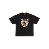 Men T-shirts Bat Print Loose Casual Short Sleeves