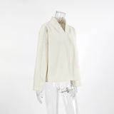 Women Trench Coat Autumn and Winter Woolen Coat Loose Short