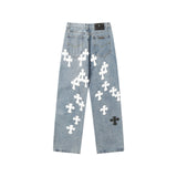 CHH Chrome Hearts Jeans Unisex Casual Loose Jeans