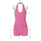 Women Jumpsuit Summer Sexy Backless Slim Fit Jumpsuit