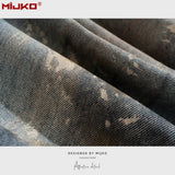 MIJKO Mens Vintage Pants Make Old Jeans Straight
