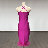 Women's Evening Dress Backless Tight Skirt Bandage Dress
