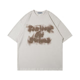 Men T Shirt Graffiti Half Sleeve T-shirt Men and Women Hip Hop Casual Couple Short Sleeve T-shirt