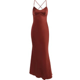 Women Dresses Sheath Dress Sexy Slim Fit Backless Sling Dress
