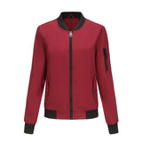 Women's Trench Coat Spring and Autumn Thin Flight Jacket Women's Casual Long Sleeve Coat Women's Loose Lapel Baseball Uniform