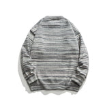 Unisex Sweater Winter Contrast Color Striped Sweater