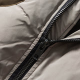 Unisex Winter Cotton Coat Winter Stand-up Collar down Jacket Retro Loose Puffer down Jacket