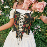 Women Dresses Backless Retro Fishbone Strap Sling (Cy0417)