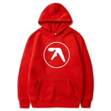 Aphex Twin Clothing  Aphex Twin Logo Printed Hoodie Sweatshirt Pullover Men Women