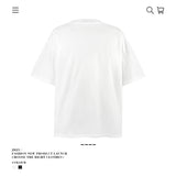 American vintage street T-shirt pure cotton retro men's and women's summer loose half sleeves