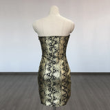 Women Evening Dress Sheath Bandage One-Piece Dress