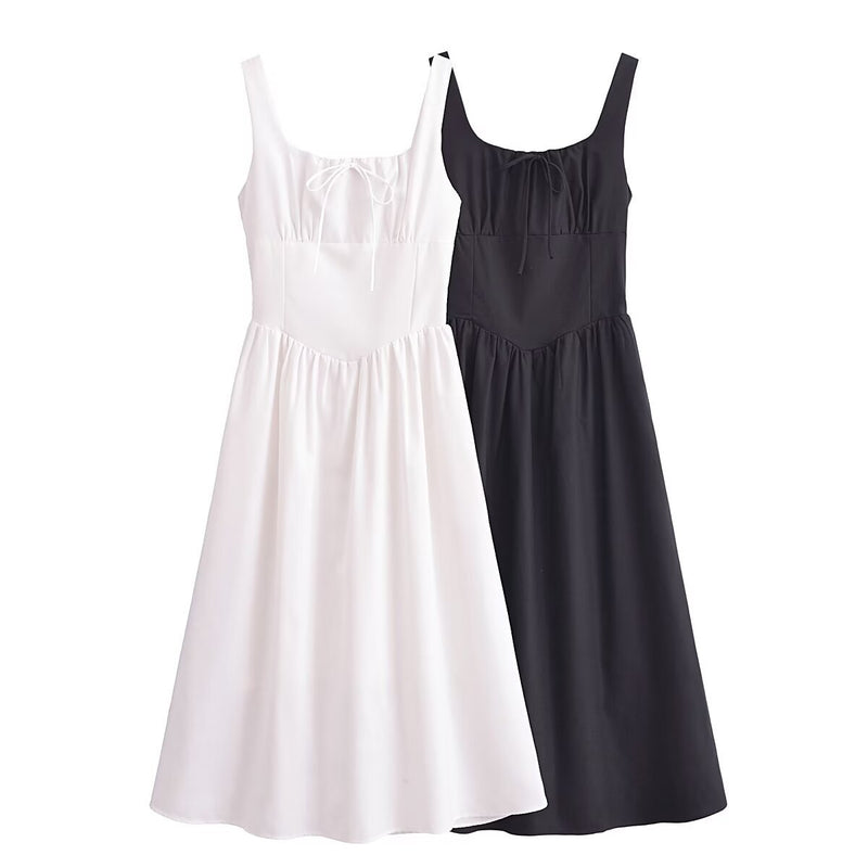 Women Dresses Summer Sleeveless Long Dress (Xds0414)