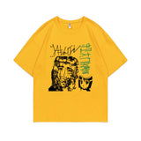 Limited Edition Yabujin T-shirt Summer Unisex O-collar Cotton