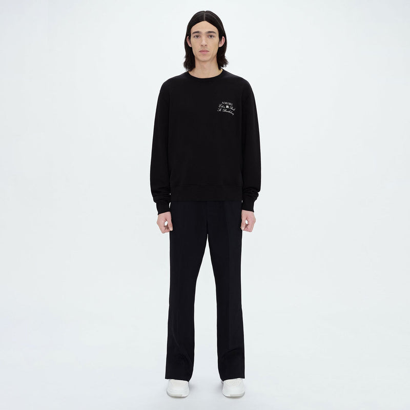 Amiri Long Sleeved Shirt Fashion Brand Crew Sweatshirts round Neck Sweater