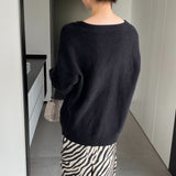 Women Cardigan Sweater V-neck Long Sleeve Cardigan 8t3122