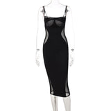 Women Dresses Spring Mesh Slim Fit Dress