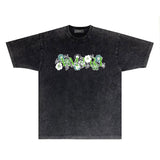 Amiri T-shirt Washed and Worn Retro Short Sleeve T-shirt
