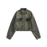 Unisex Jacket Denim Coat Vintage Coat