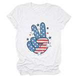 Personalized printed casual loose short-sleeved summer crew neck T-shirt